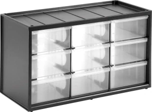 Box na LEGO® kostky – 9 zásuvek